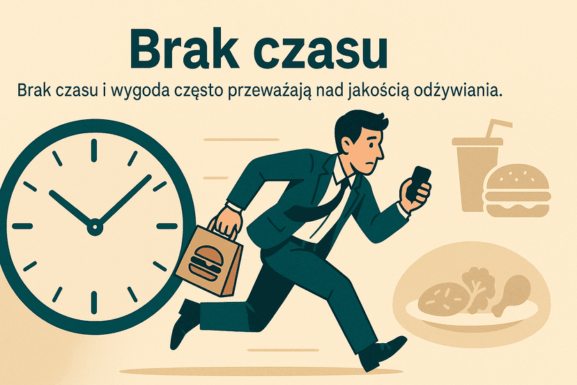 Zegar i szybkie jedzenie
